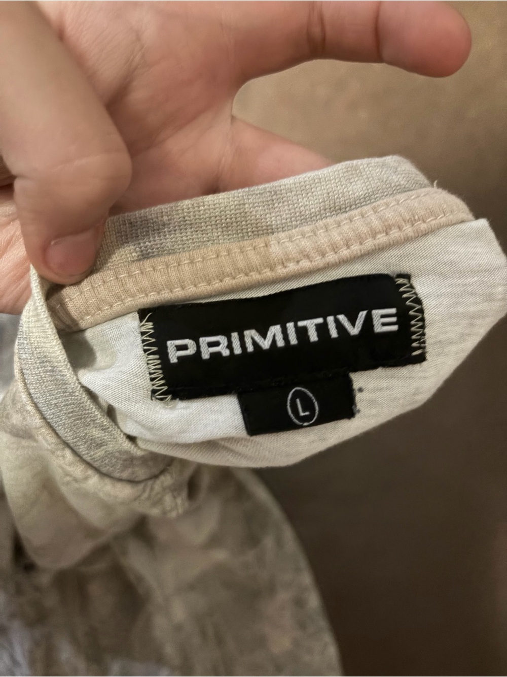 Primitive Short Sleeve Camo Tee - Light Gray, Tan, Green - Picture 3 of 3